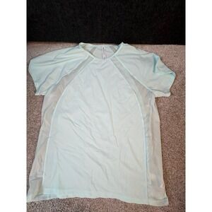 ATHLETA Breezy Scoop V Tee Simply Teal Light Top  Women Size Small